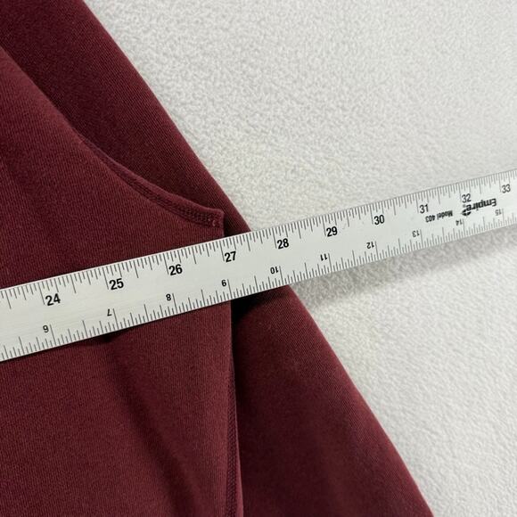 Vintage Ralph Lauren Sweatshirt men's large Red maroon Crewneck Pony Embroidered - Picture 6 of 11